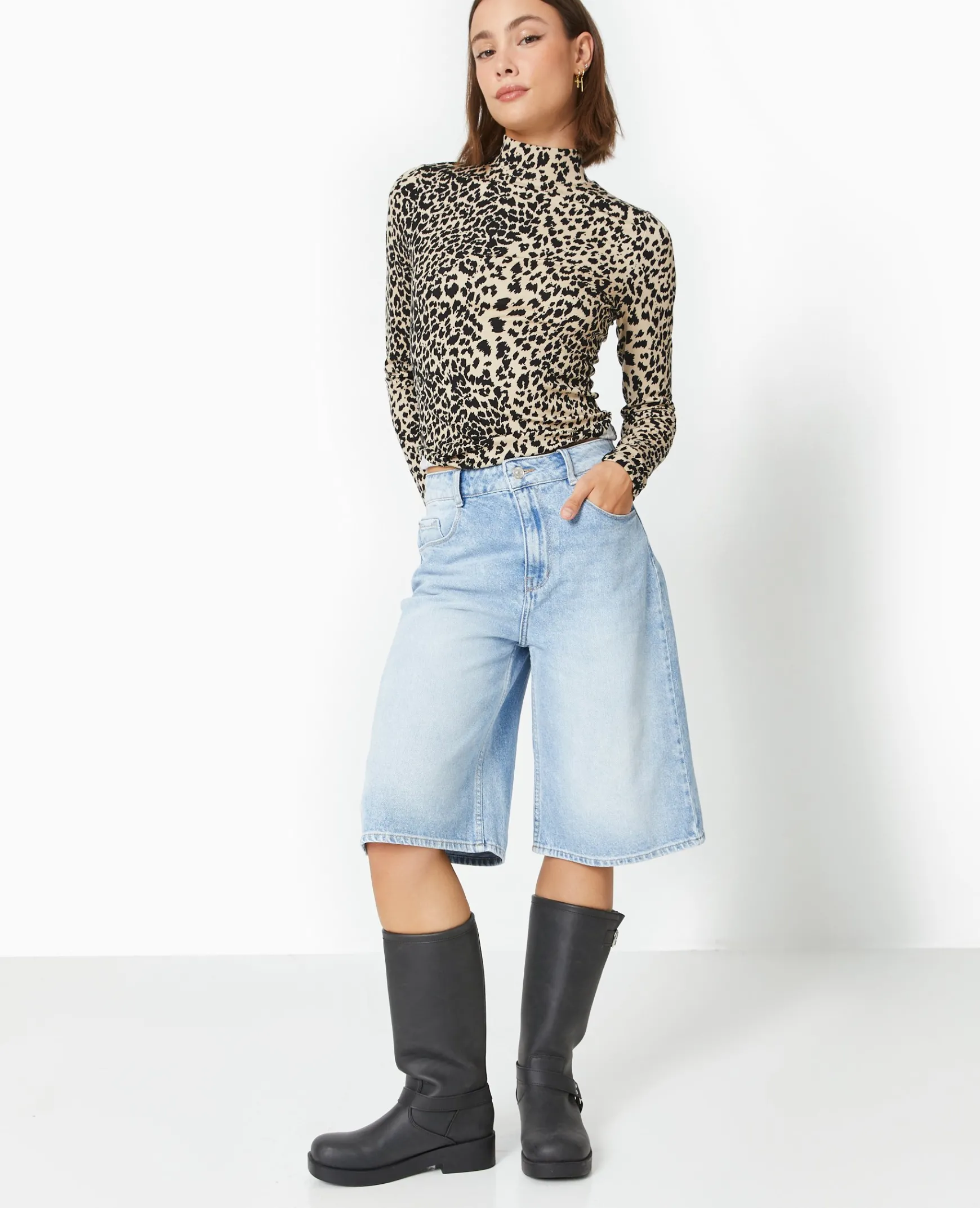 Pimkie Short^Bermuda En Jean Loose Taille Regular -