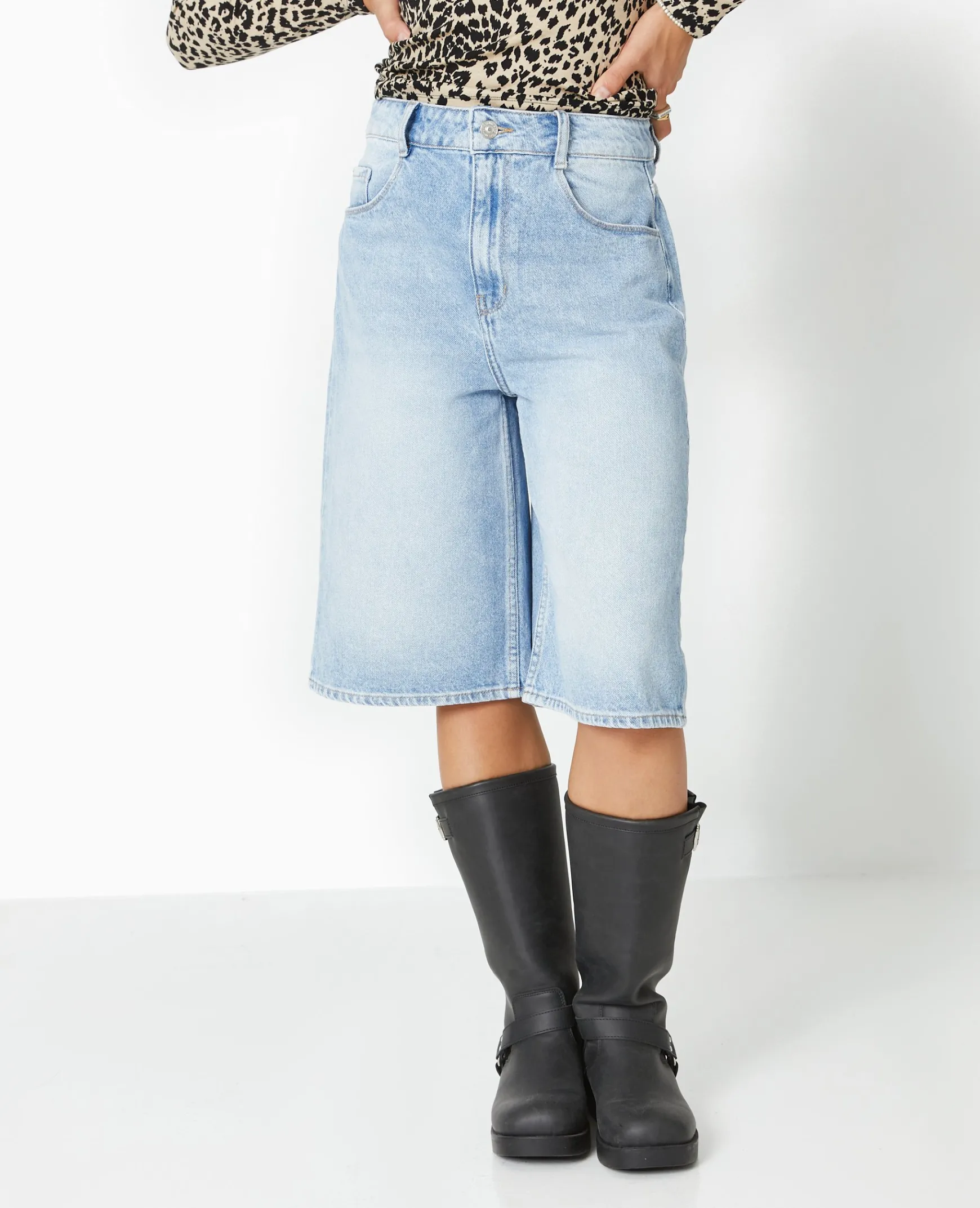Pimkie Short^Bermuda En Jean Loose Taille Regular -