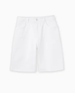 Pimkie Short^Bermuda Large En Jean Avec Bas Coupés -