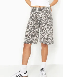 Pimkie Toute La Collection|Short^Bermuda Large En Jean Motif Léopard -