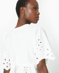 Pimkie Toute La Collection|Chemise Et Blouse^Blouse Avec Broderie Anglaise Et Nouettes -