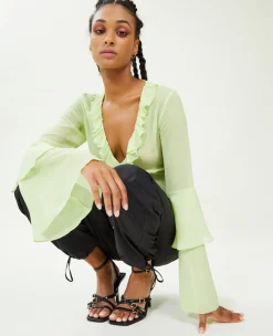 Pimkie Pimkie Positive|Chemise Et Blouse^Blouse Avec Volants En Voile -