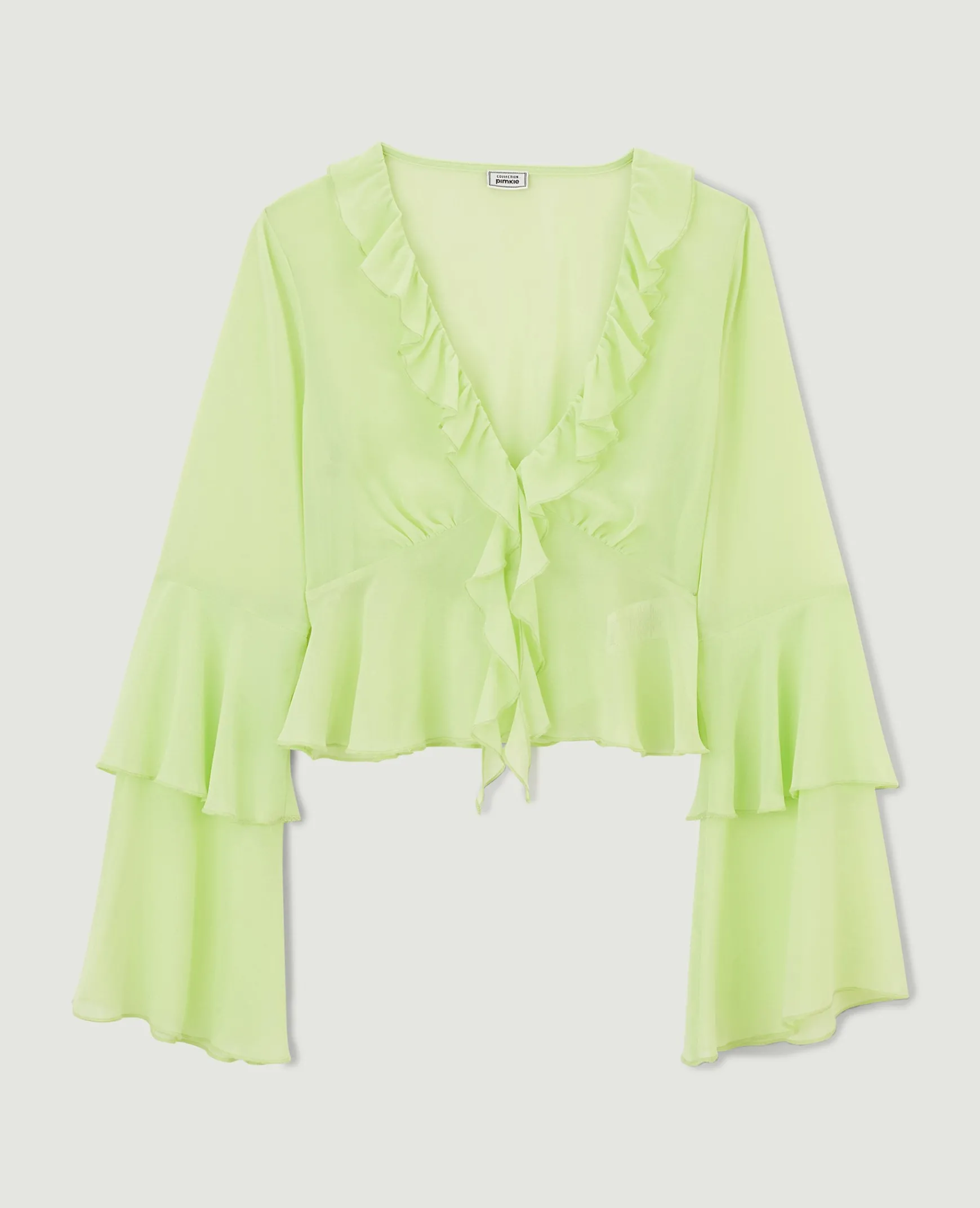 Pimkie Pimkie Positive|Chemise Et Blouse^Blouse Avec Volants En Voile -