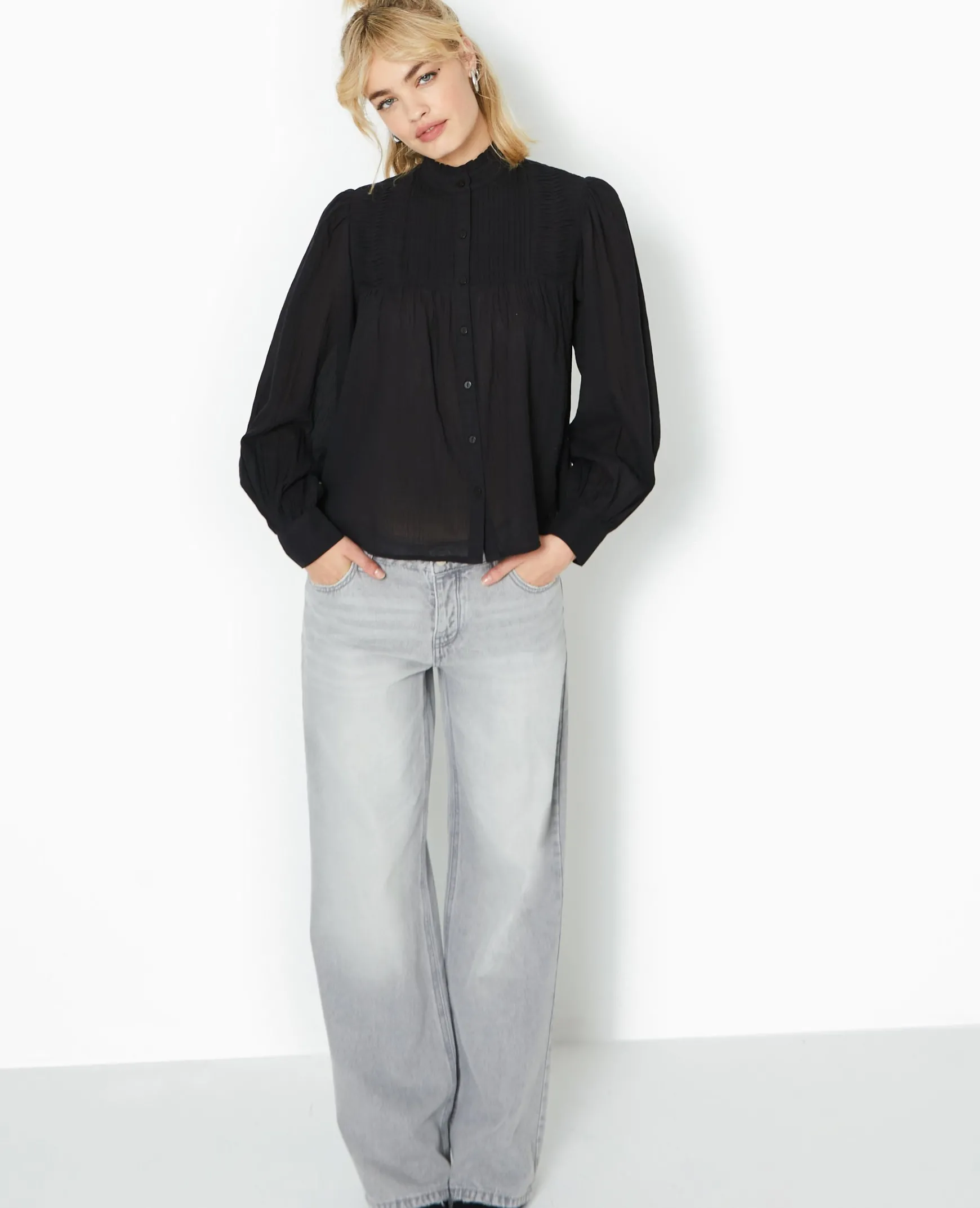 Pimkie Chemise Et Blouse^Blouse Boutonnée Avec Plis -