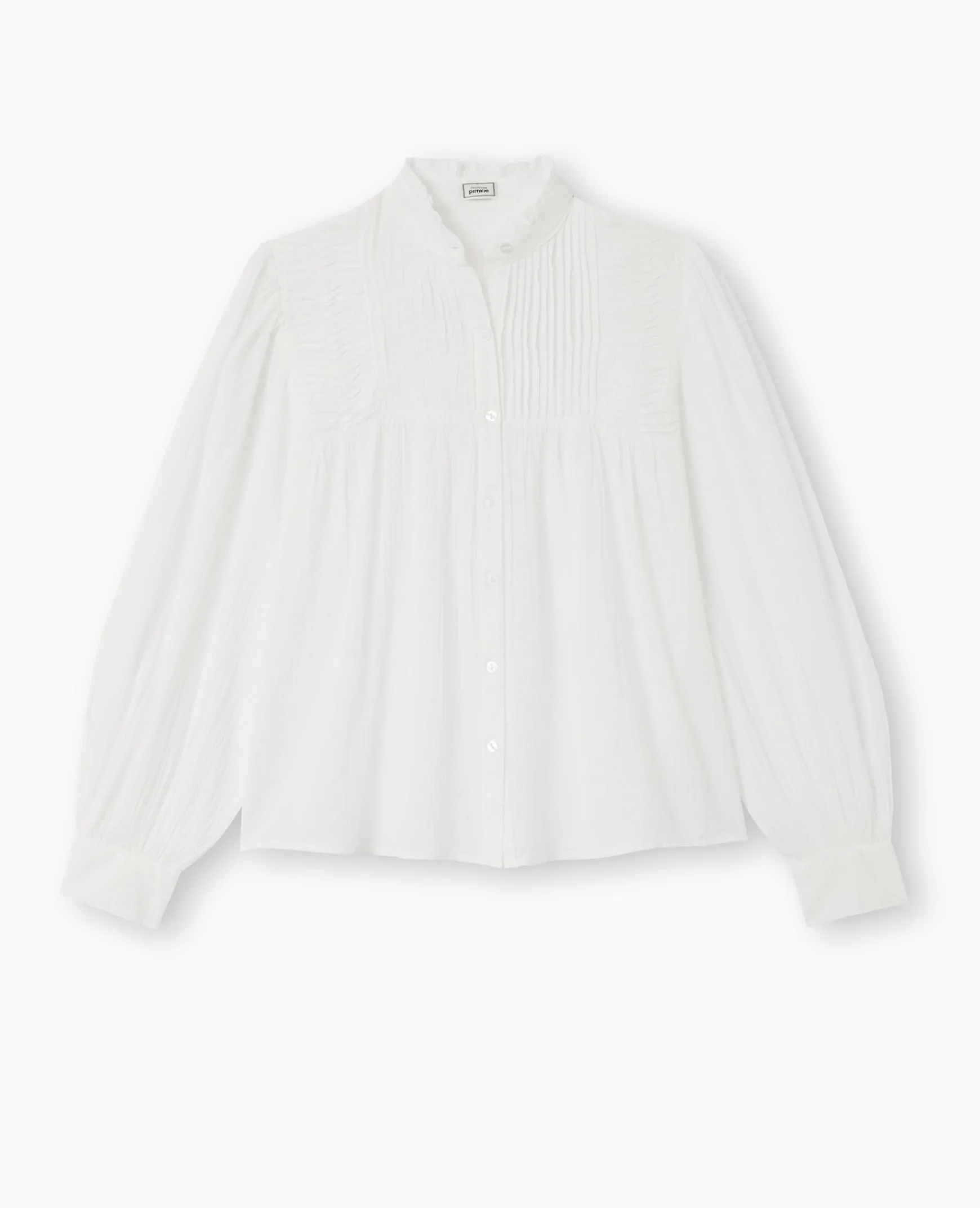 Pimkie Chemise Et Blouse^Blouse Boutonnée Avec Plis - Blanc