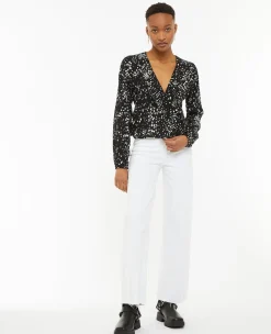 Pimkie Chemise Et Blouse^Blouse Cache-cœur En Tissu Fluide -