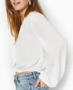 Pimkie Chemise Et Blouse^Blouse Cache-cœur En Tissu Satiné -