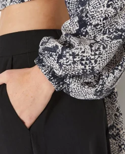 Pimkie Toute La Collection|Chemise Et Blouse^Blouse Courte Avec Découpe Dos Motif Python -