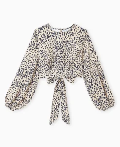 Pimkie Chemise Et Blouse^Blouse Courte Avec Découpe Dos Motif Léopard -