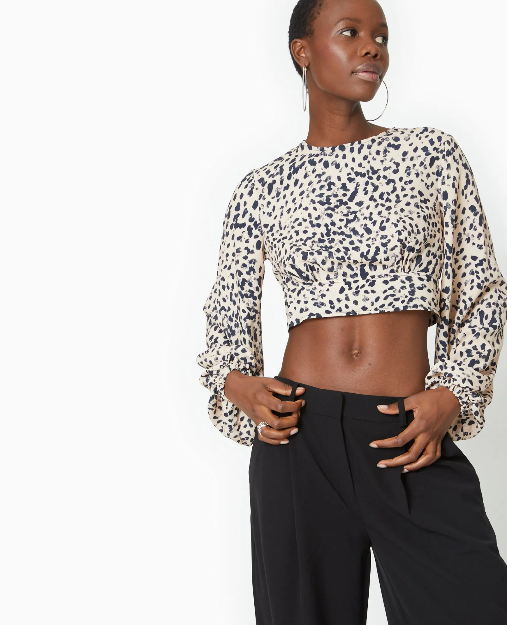Pimkie Chemise Et Blouse^Blouse Courte Avec Découpe Dos Motif Léopard -