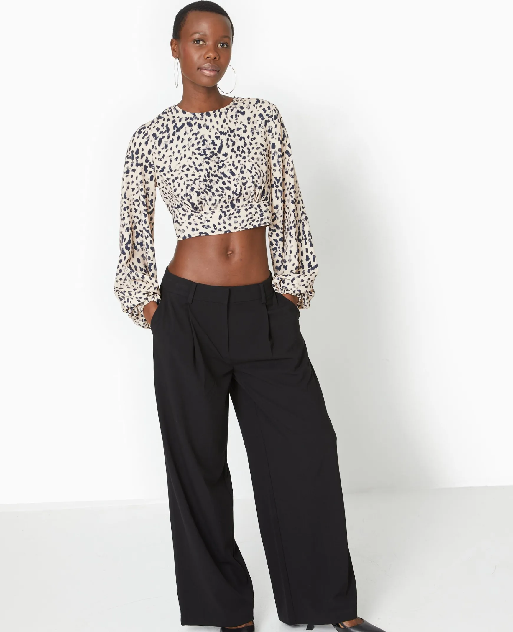 Pimkie Chemise Et Blouse^Blouse Courte Avec Découpe Dos Motif Léopard -