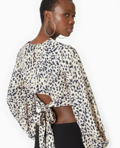 Pimkie Chemise Et Blouse^Blouse Courte Avec Découpe Dos Motif Léopard -