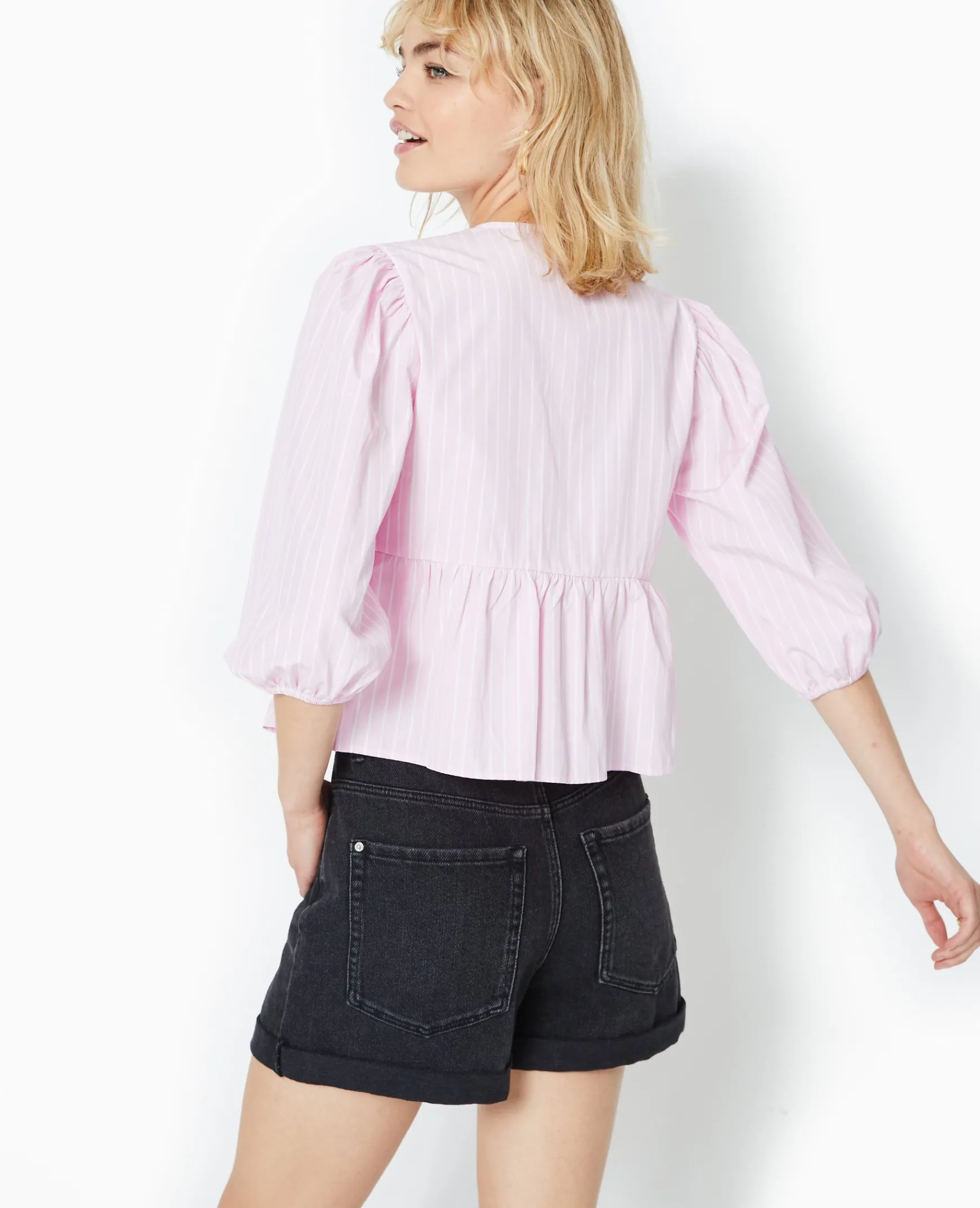 Pimkie Chemise Et Blouse^Blouse Manches Ballons Et Nouettes -