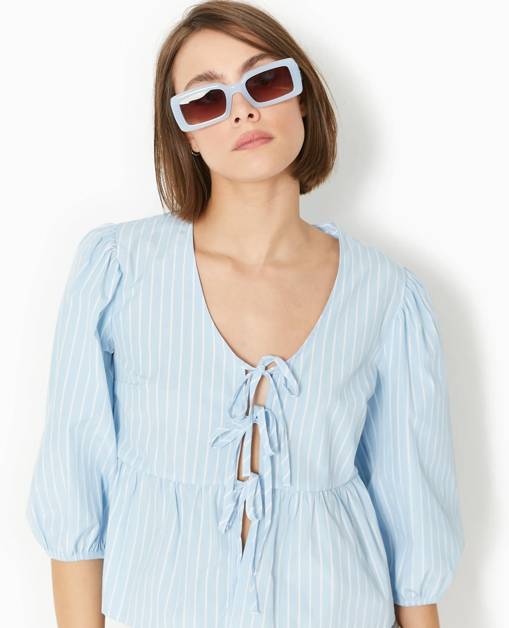 Pimkie Chemise Et Blouse^Blouse Manches Ballons Et Nouettes -