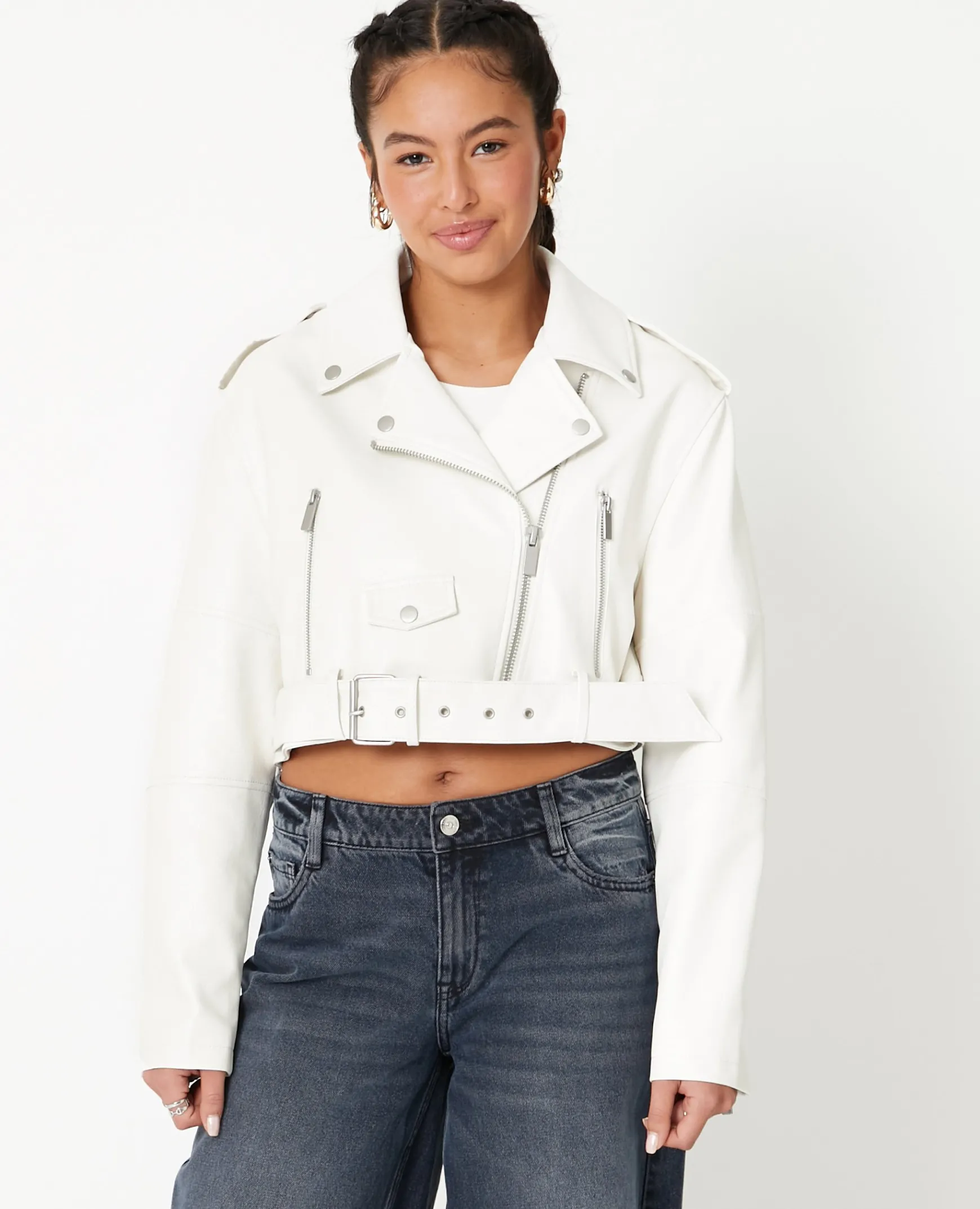 Pimkie Veste Et Blazer^Blouson Biker Court Avec Ceinture -