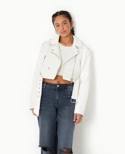 Pimkie Veste Et Blazer^Blouson Biker Court Avec Ceinture -