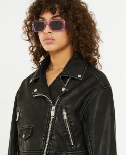 Pimkie Veste Et Blazer^Blouson Biker Court Effet Usé -
