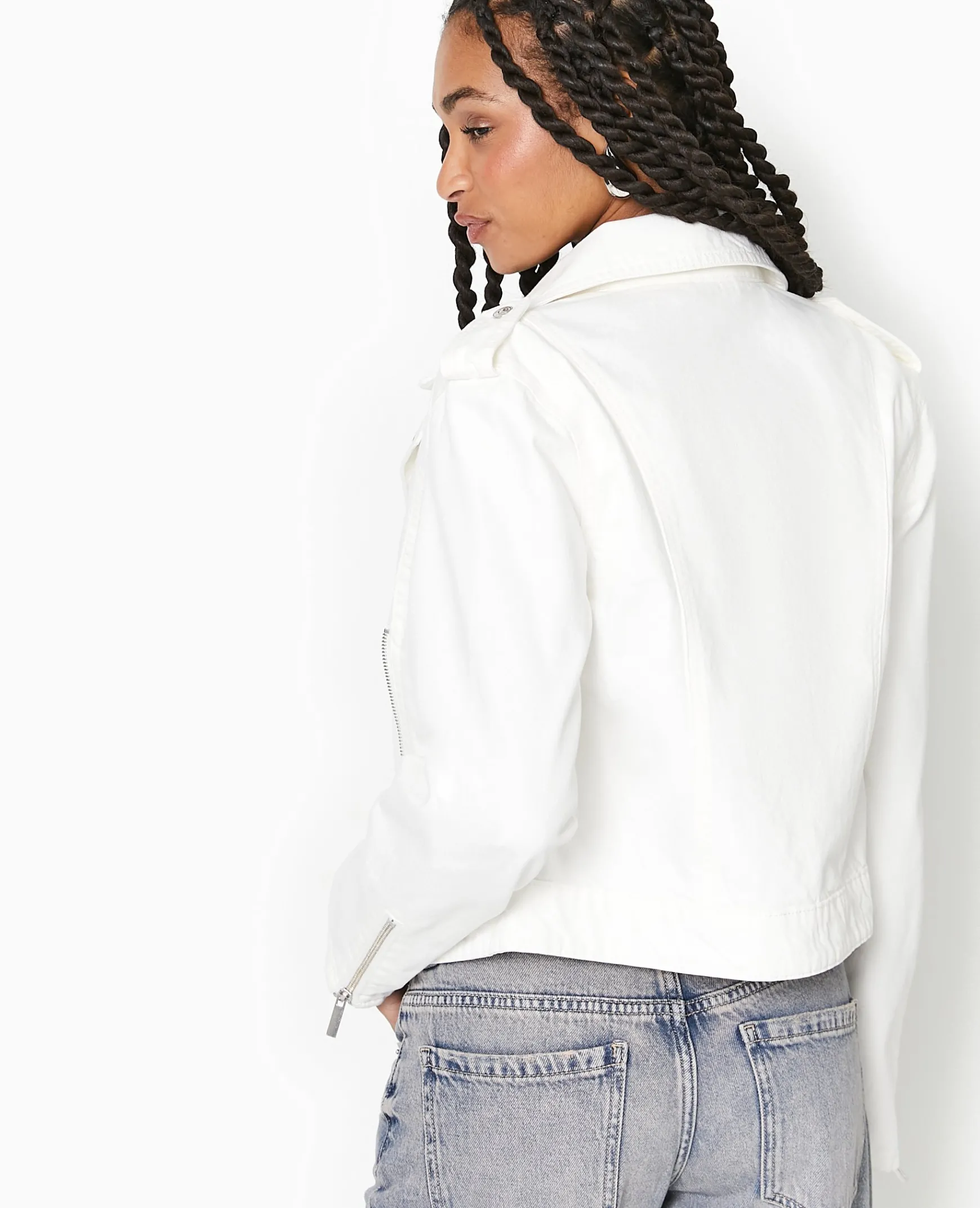 Pimkie Pimkie Positive|Veste Et Blazer^Blouson Biker En Jean -