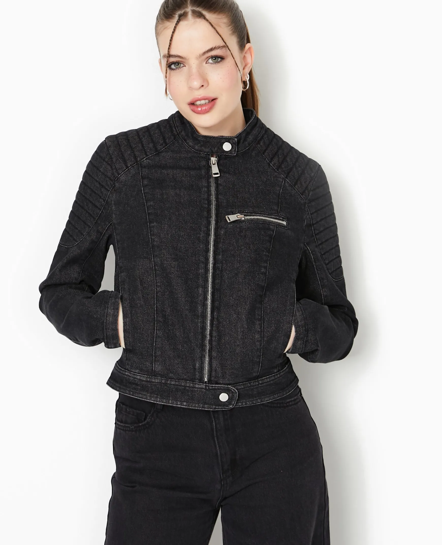 Pimkie Veste Et Blazer^Blouson Biker En Jean -