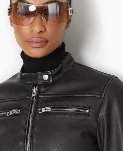 Pimkie Veste Et Blazer^Blouson Biker En Simili Cuir Used -