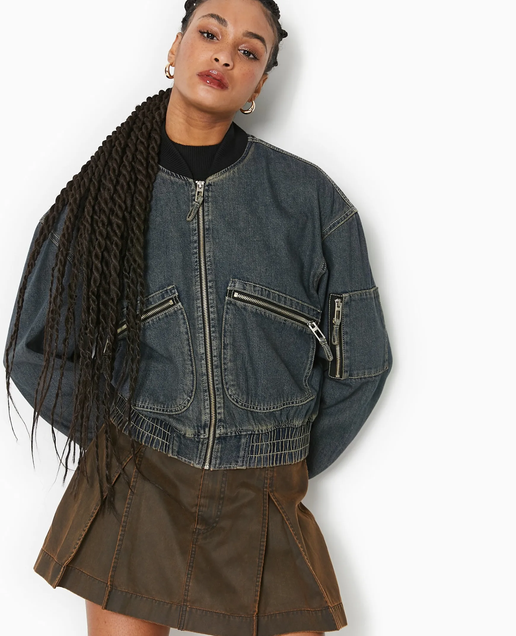 Pimkie Pimkie Positive|Manteau Et Blouson^Blouson Bomber En Jean -