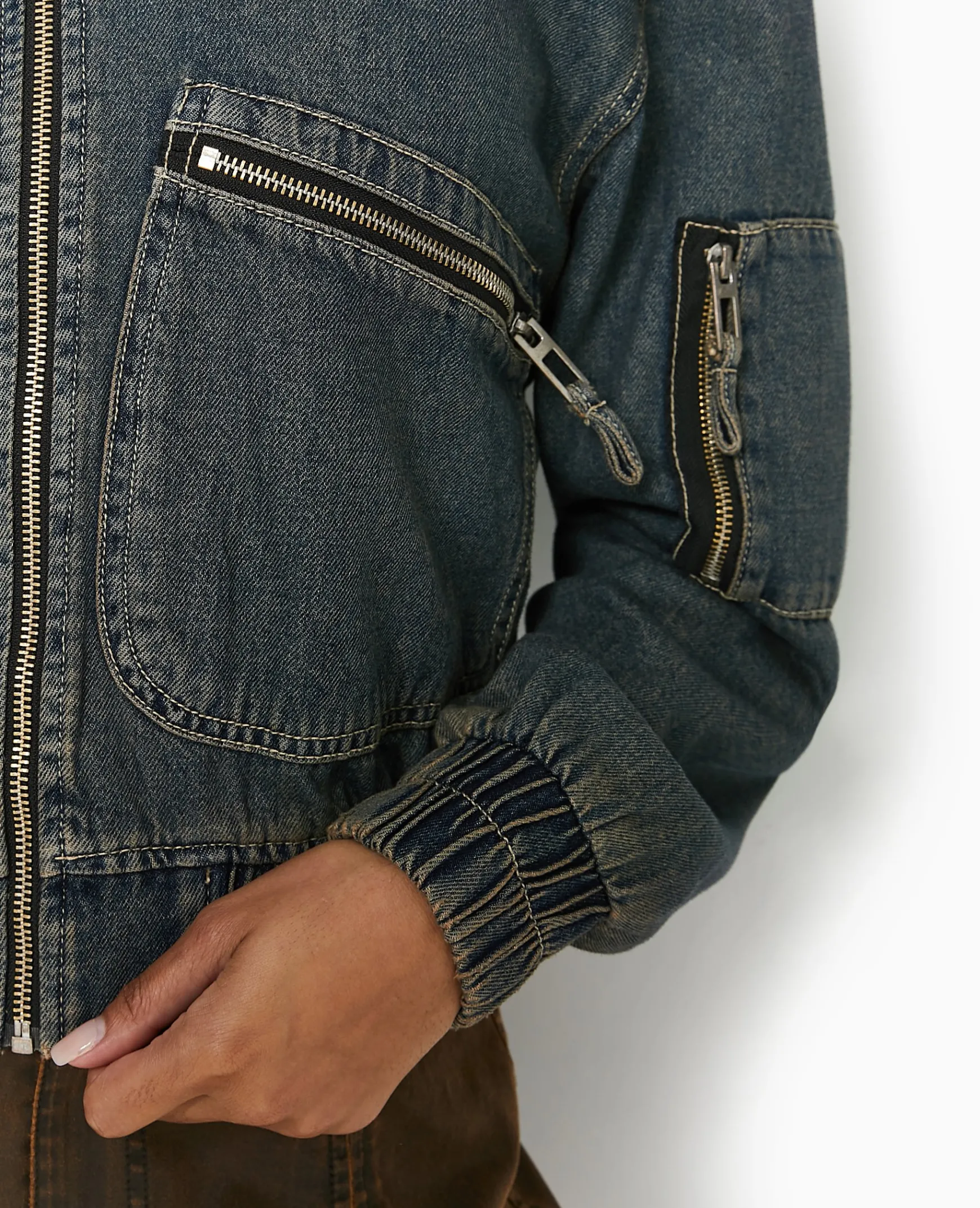 Pimkie Pimkie Positive|Manteau Et Blouson^Blouson Bomber En Jean -