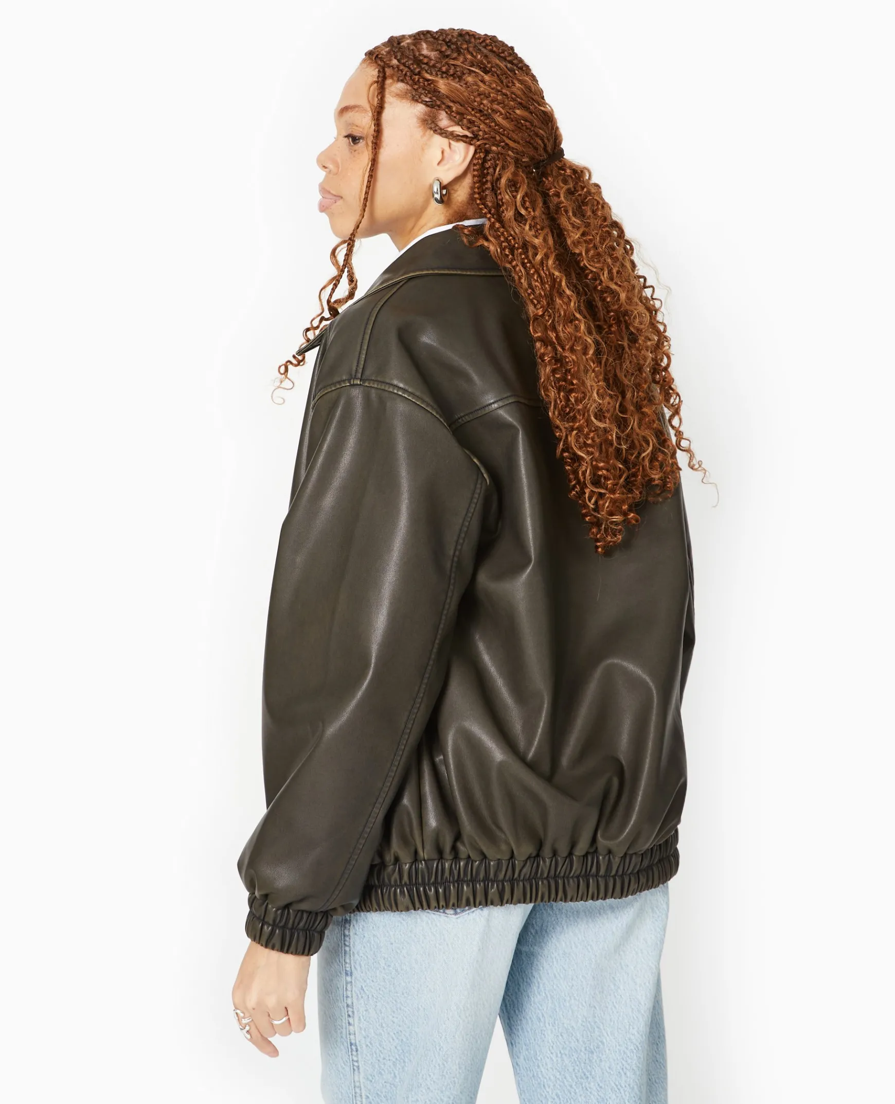 Pimkie Toute La Collection|Manteau Et Blouson^Blouson Long En Simili Cuir Vieilli -