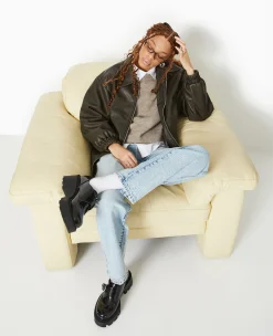 Pimkie Toute La Collection|Manteau Et Blouson^Blouson Long En Simili Cuir Vieilli -