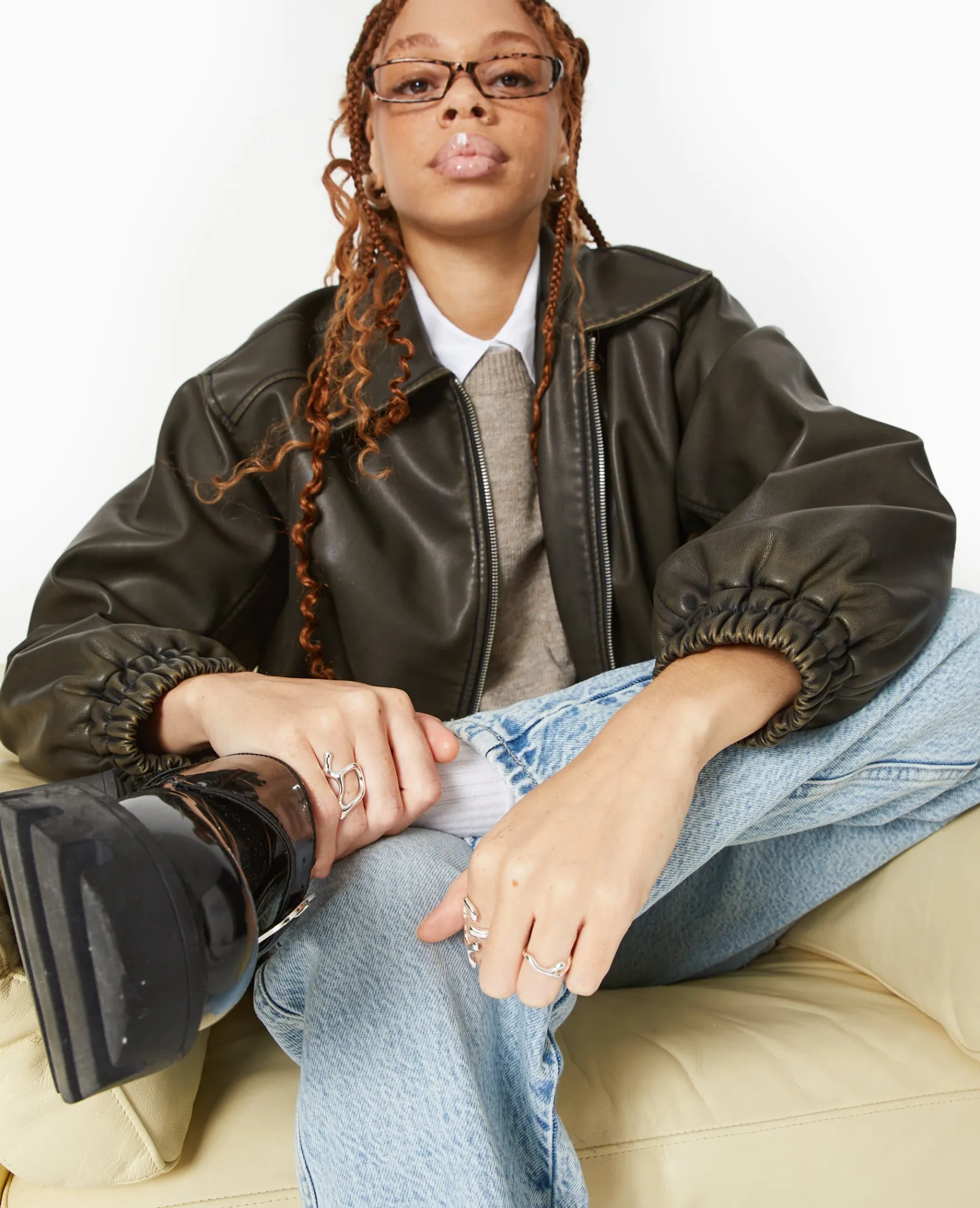 Pimkie Toute La Collection|Manteau Et Blouson^Blouson Long En Simili Cuir Vieilli -