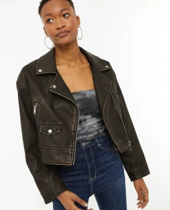 Pimkie Veste Et Blazer^Blouson Motard Court En Simili -