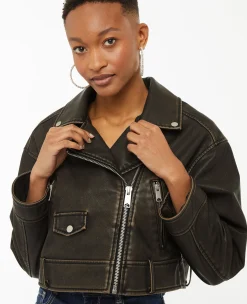 Pimkie Veste Et Blazer^Blouson Motard Court En Simili -