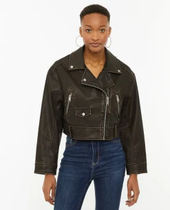 Pimkie Veste Et Blazer^Blouson Motard Court En Simili -