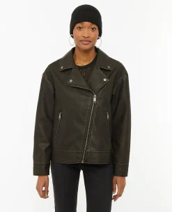 Pimkie Manteau Et Blouson|Veste Et Blazer^Blouson Motard Oversize En Simili -