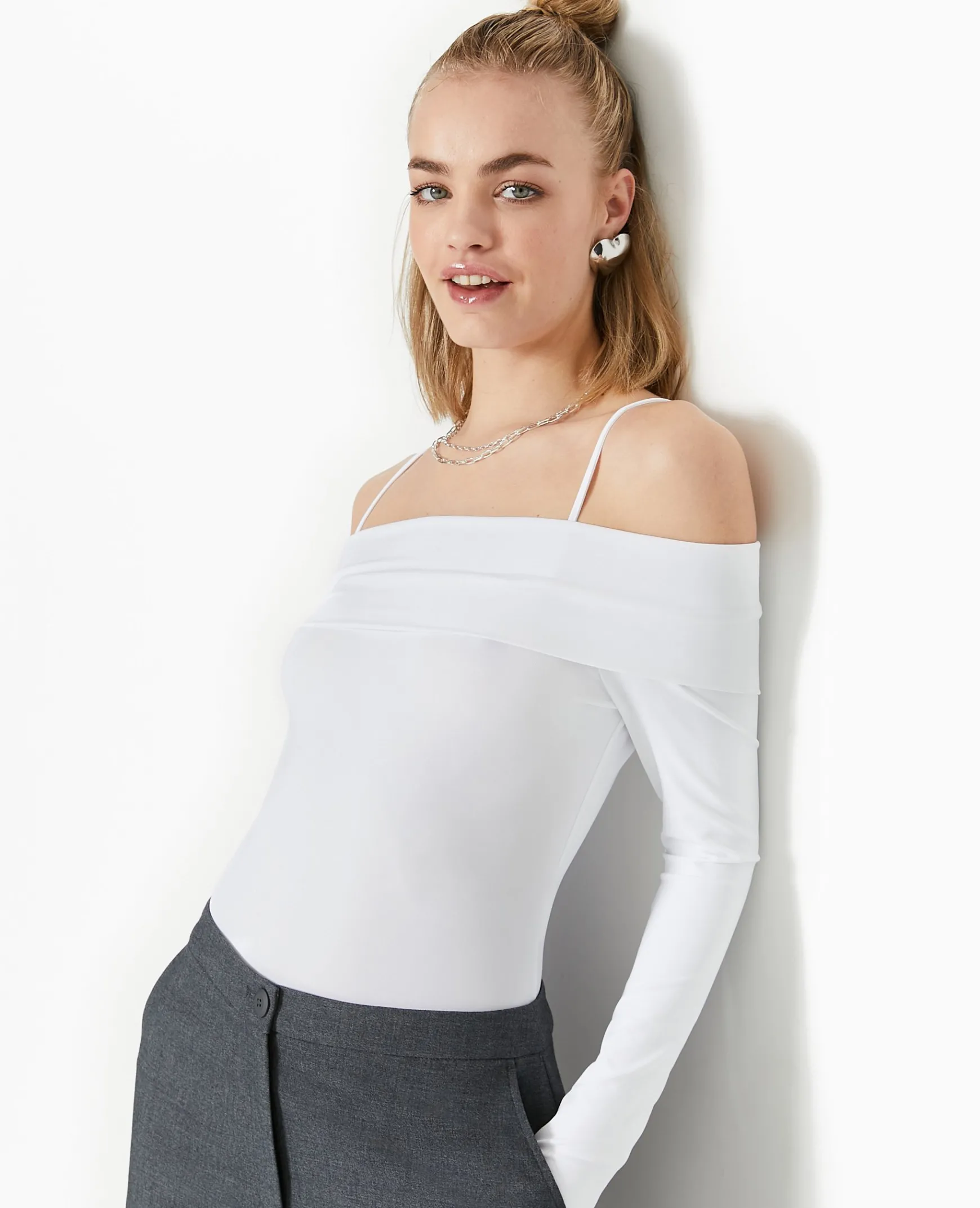 Pimkie Body^Body Manches Longues Encolure Bardot -