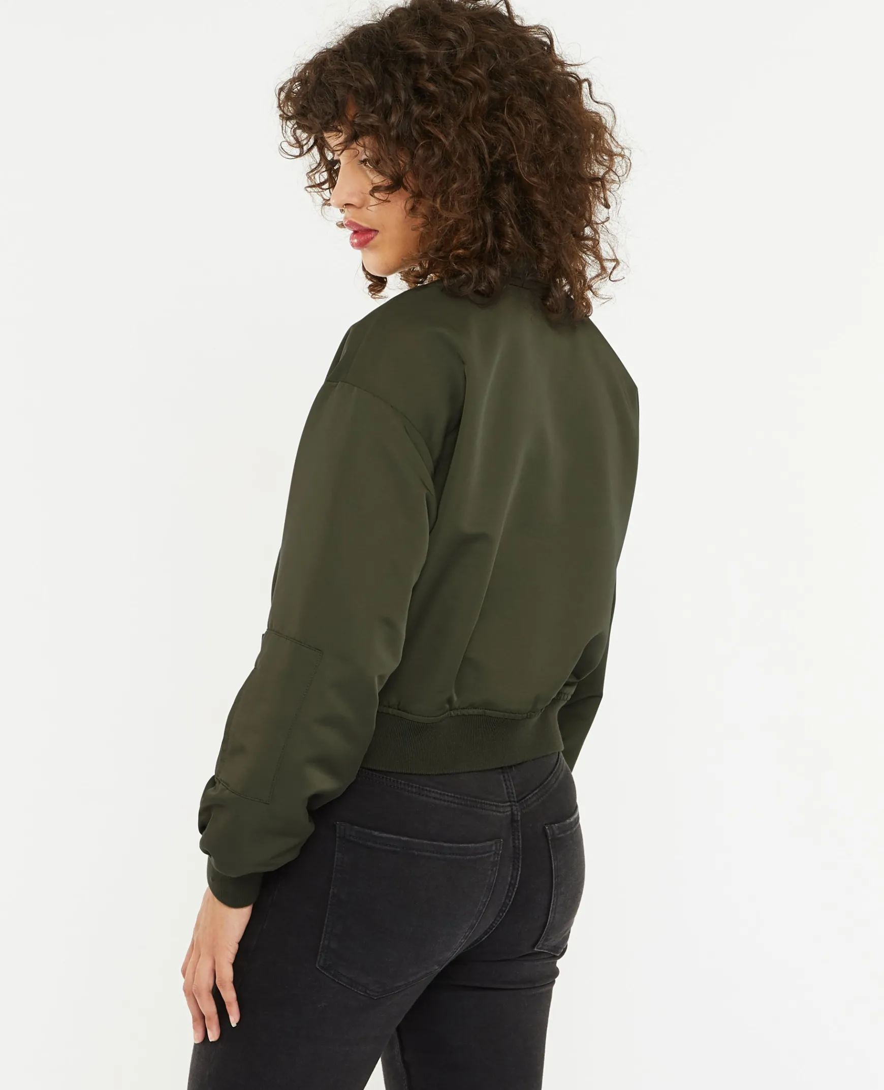 Pimkie Manteau Et Blouson^Bomber Court En Tissu Satiné -