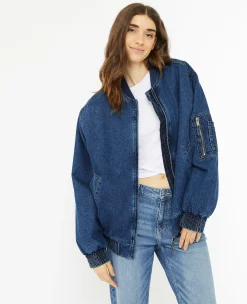 Pimkie Manteau Et Blouson^Bomber En Jean -