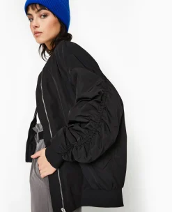 Pimkie Manteau Et Blouson^Bombers Oversize Avec Fronces Dos Et Manches -
