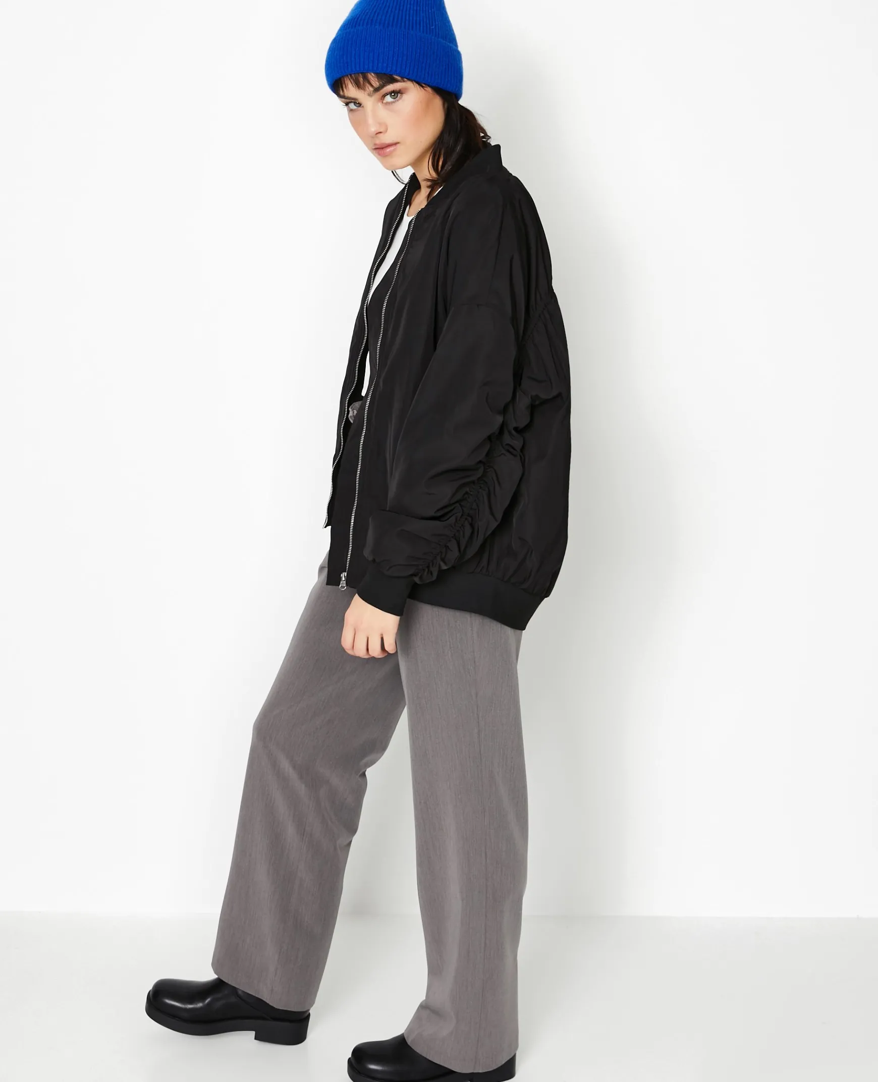Pimkie Manteau Et Blouson^Bombers Oversize Avec Fronces Dos Et Manches -
