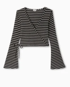 Pimkie Ensembles|Pull Et Gilet^Cache-cœur En Maille Rayée -