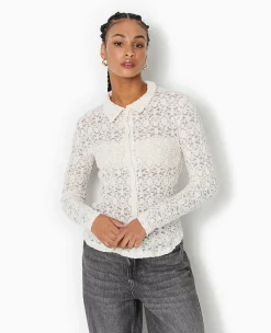 Pimkie Chemise Et Blouse|T-Shirt Et Top^Chemise En Dentelle -