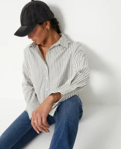 Pimkie Chemise Et Blouse^Chemise Oversize Rayée Avec Col Ouvert -