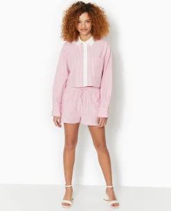 Pimkie Chemise Et Blouse^Chemise Rayée Cropped Façon Pyjama D'homme -