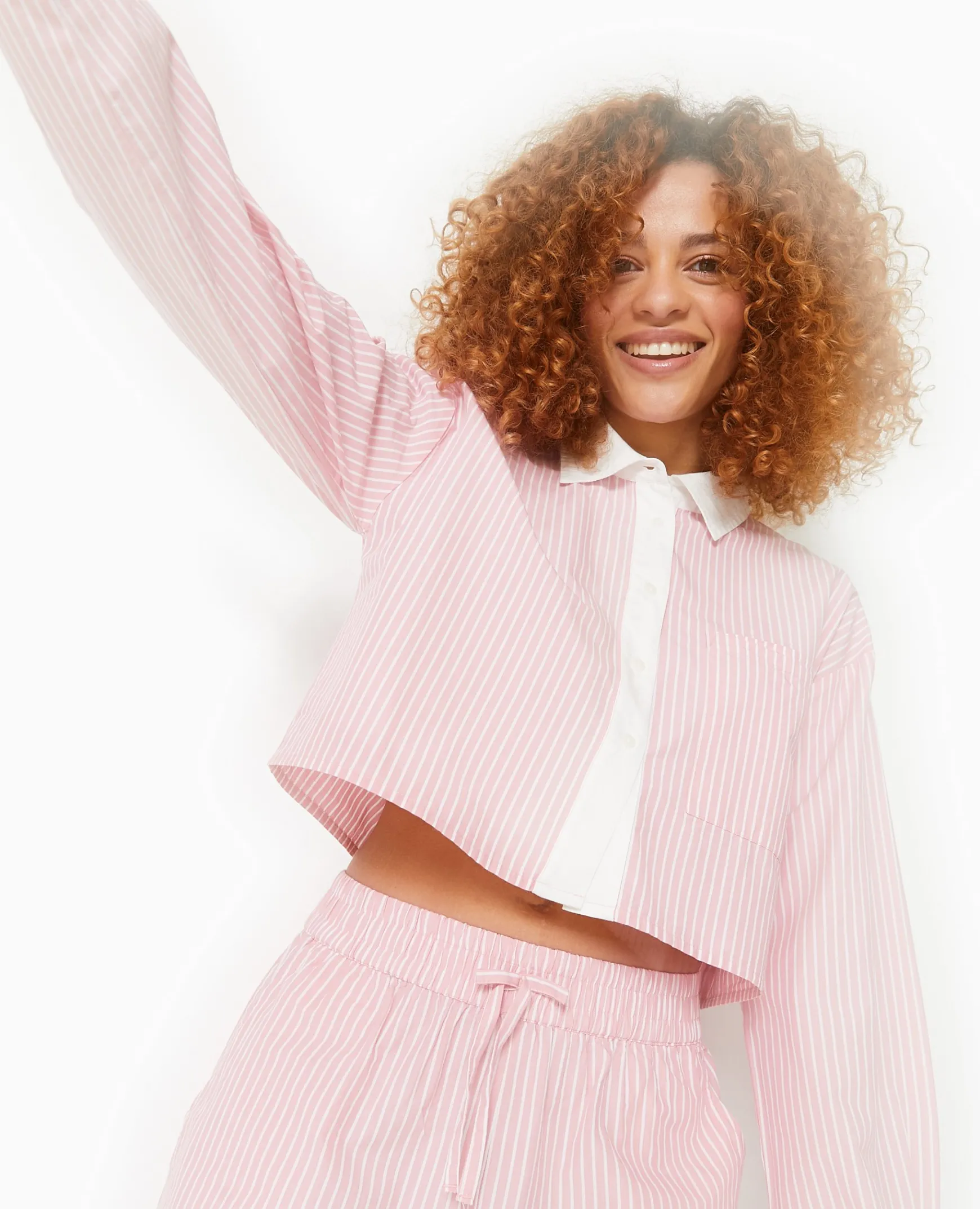 Pimkie Chemise Et Blouse^Chemise Rayée Cropped Façon Pyjama D'homme -