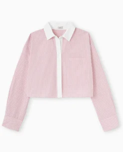 Pimkie Chemise Et Blouse^Chemise Rayée Cropped Façon Pyjama D'homme -