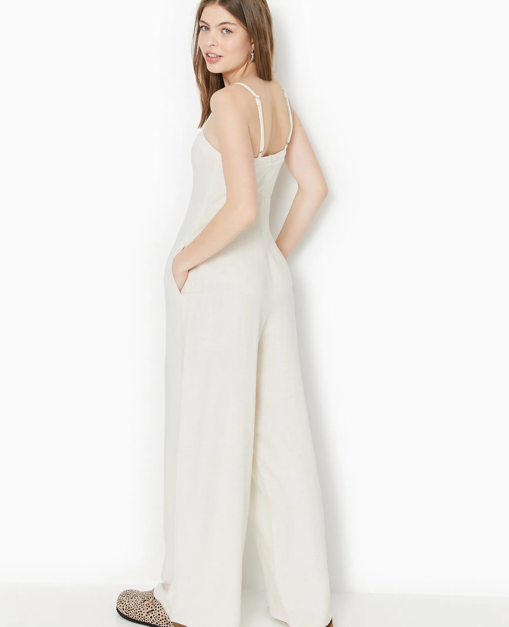Pimkie Combinaison Et Salopette^Combinaison à Bretelles Avec Lin -