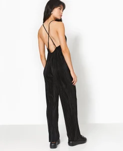 Pimkie Combinaison Et Salopette|Pantalon^Combinaison En Tissu Plissé Avec Fines Bretelles -