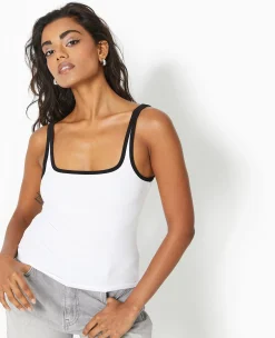 Pimkie Toute La Collection|T-Shirt Et Top^Débardeur Avec Bords Contrastés -