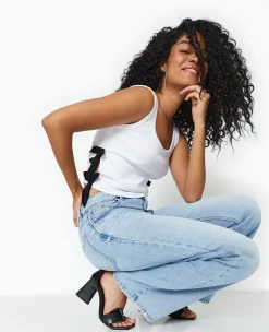 Pimkie Toute La Collection|T-Shirt Et Top^Débardeur Avec Nœuds Contrastés -