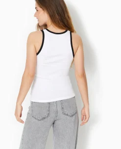Pimkie T-Shirt Et Top^Débardeur Bicolore En Maille Côtelée -
