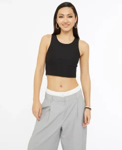 Pimkie Pimkie Positive|T-Shirt Et Top^Débardeur Court En Maille Côtelée -
